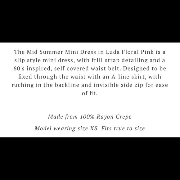 Faithfull the Brand Dress NWT Summer Mini Luda Dress New 10 - Picture 7 of 8